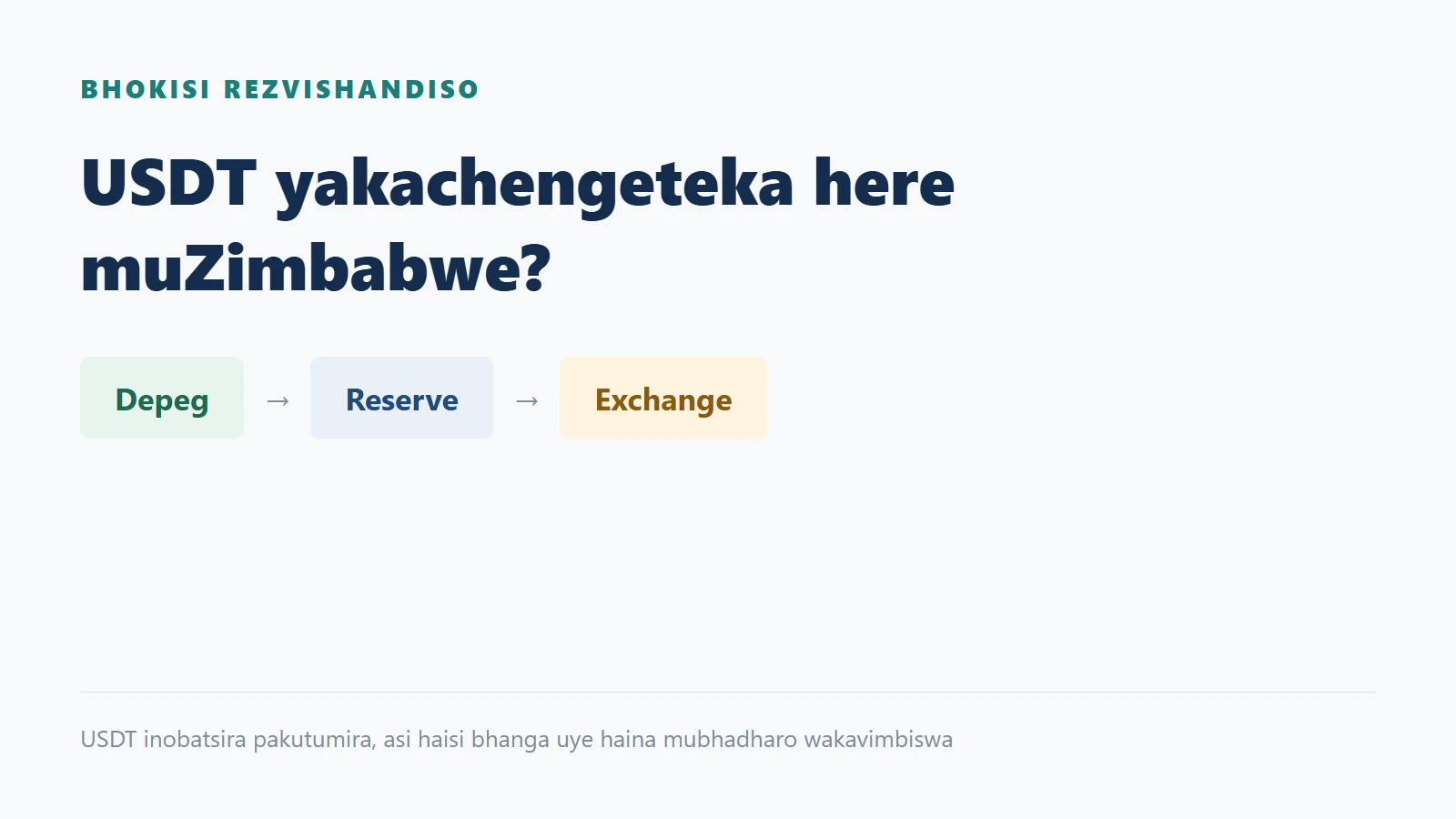 USDT yakachengeteka here muZimbabwe?